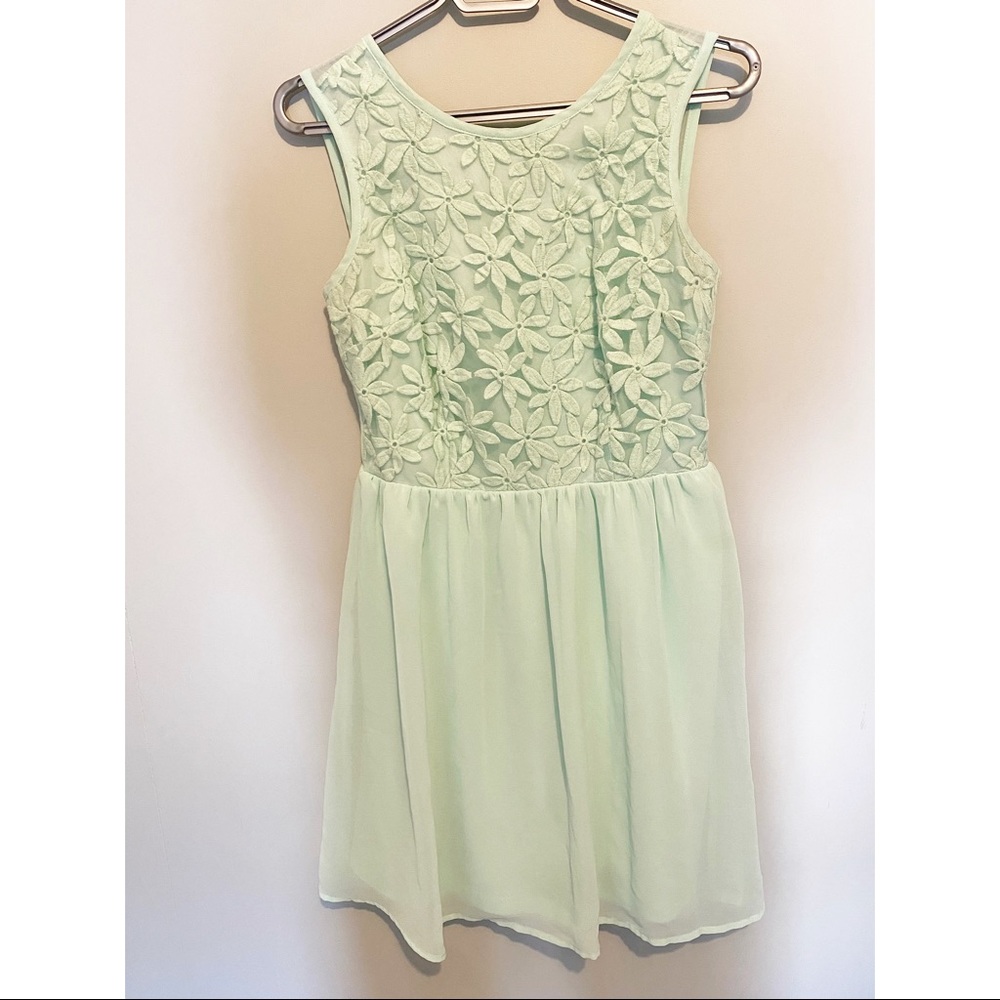 turquoise knee high dress
